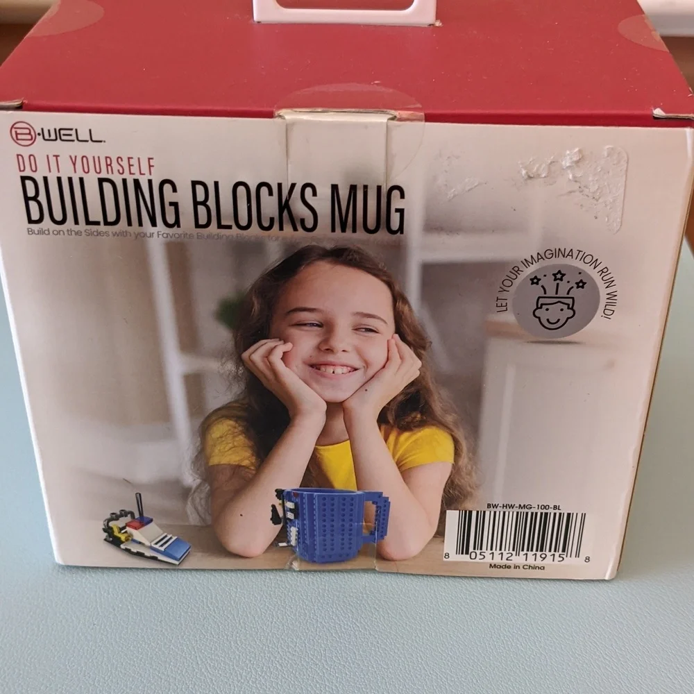 New B*Well Do It Yourself Building Blocks Mug 12oz BPA Free